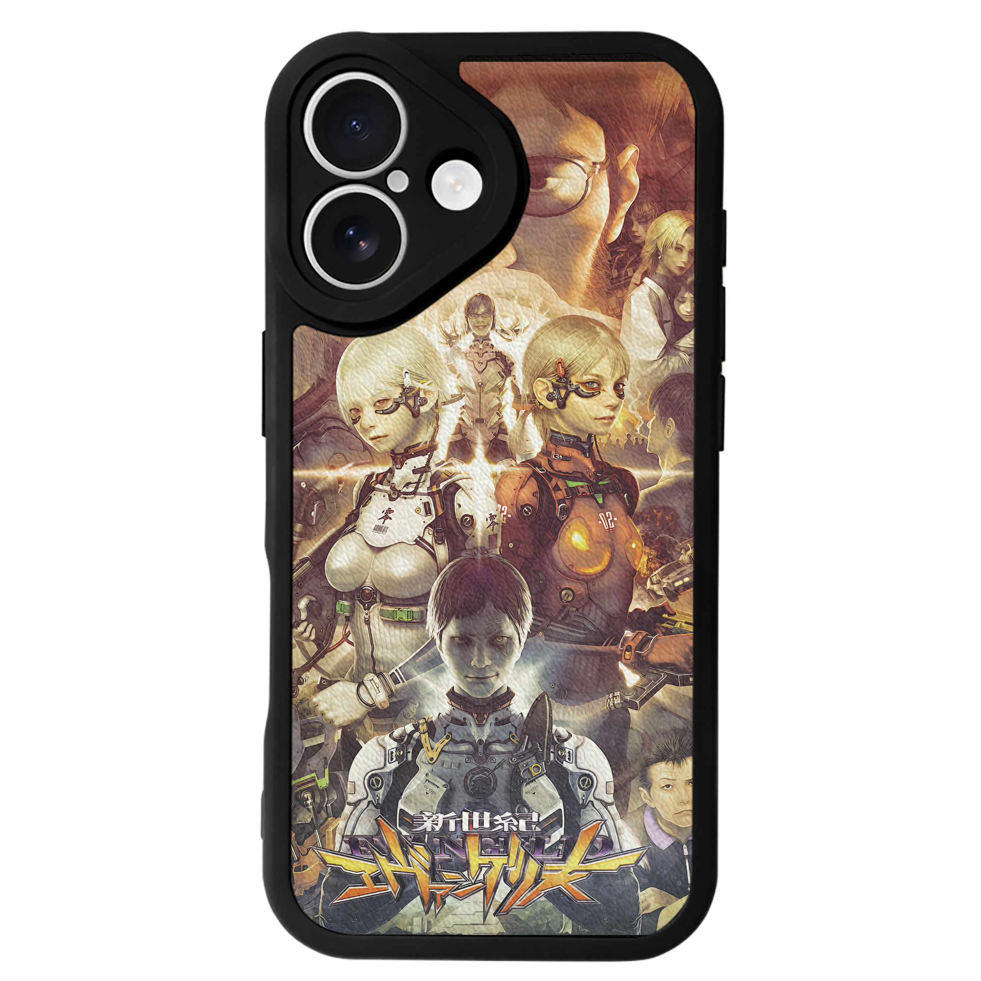（画像用） EVA 新世紀エヴァンゲリオン 【iPhone 16シリーズ対応】シリコンスマホケース（レザー調） 材質：シリコン